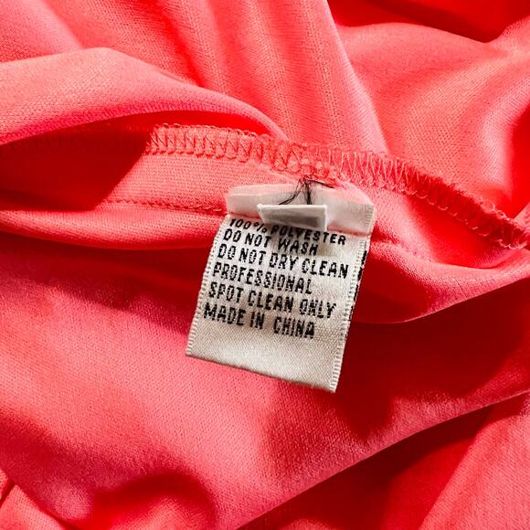 Kanali K Draped Spagetti Strap Dress Size 18 NWT In Melon - Picture 6 of 9